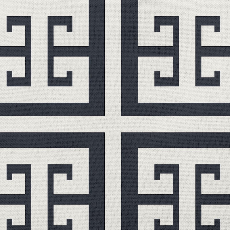Greek Key Patterned Nautical Decorative Indoor Pillow