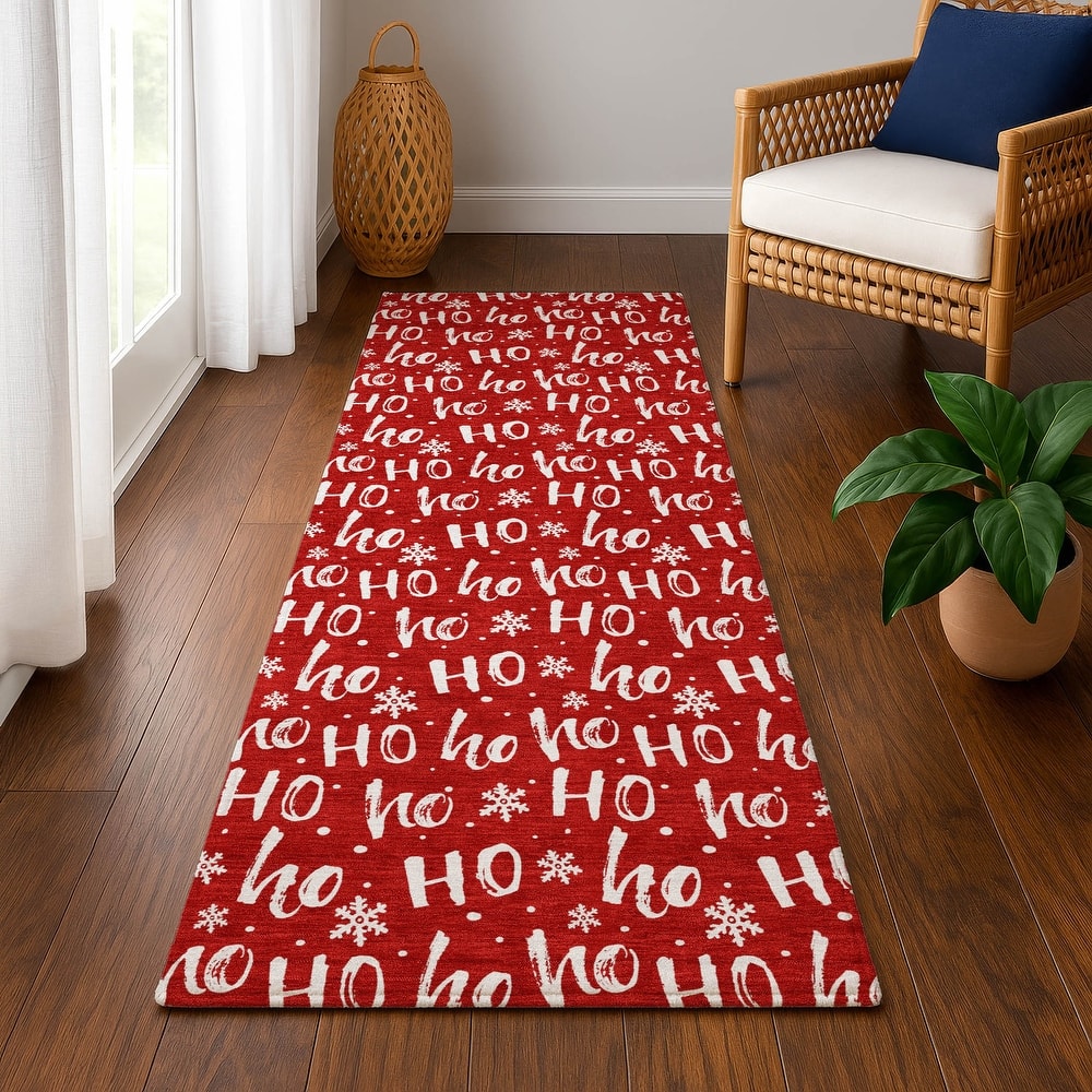 Premium Washable Super Soft Christmas Ho Ho Mayfield Rug
