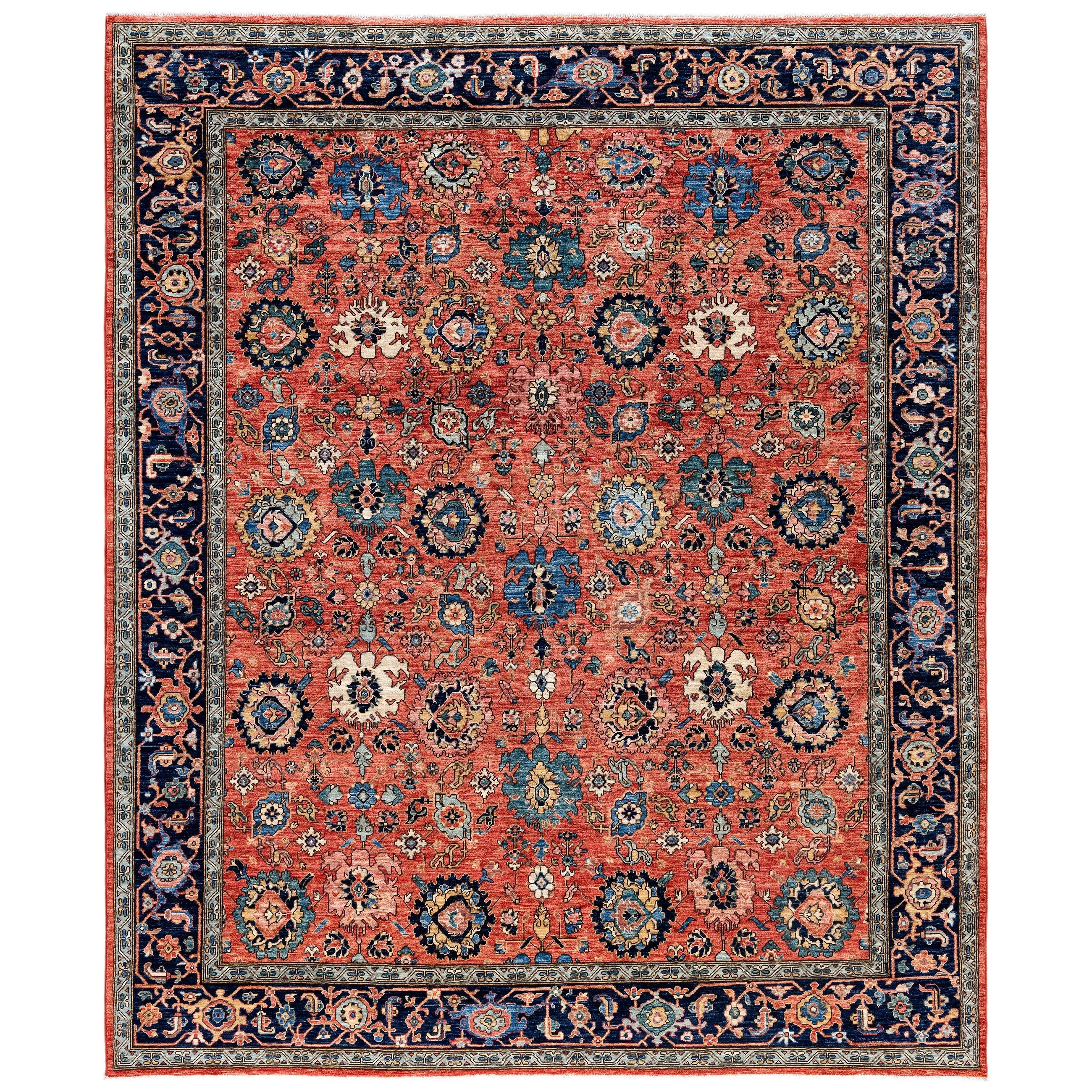 Serapi One-of-a-Kind Hand-Knotted Area Rug - Red - 8' 2" x 9' 10"