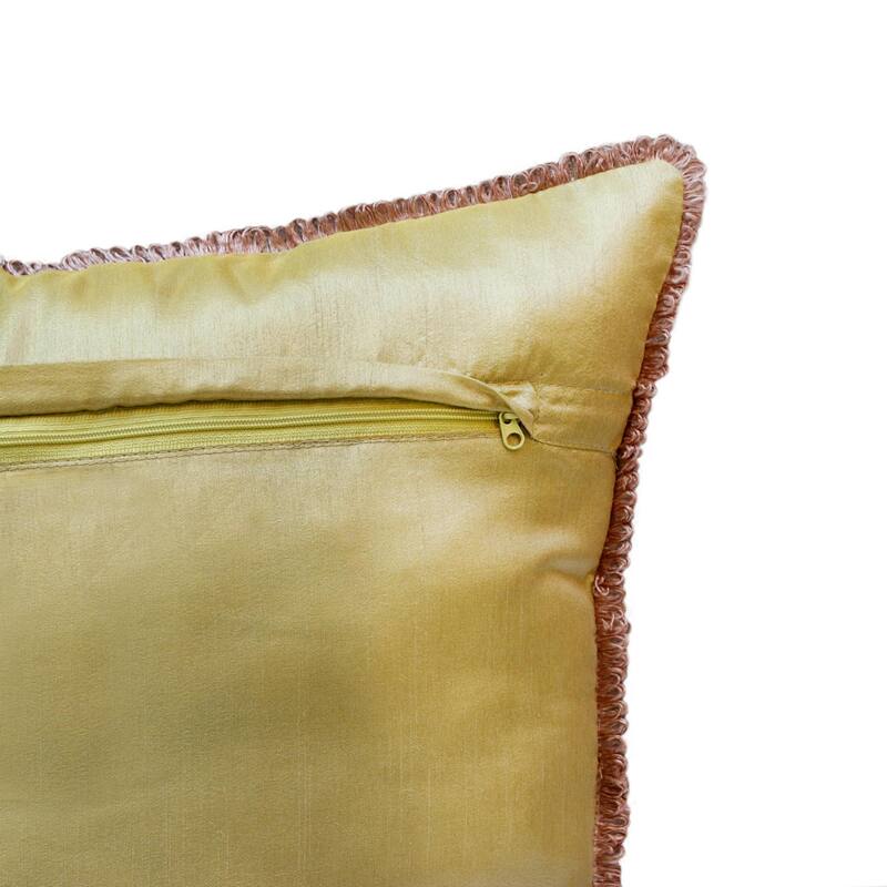 Hand Woven Tropical Pineapple Square Throw Pillow - 20" - Yellow and Green