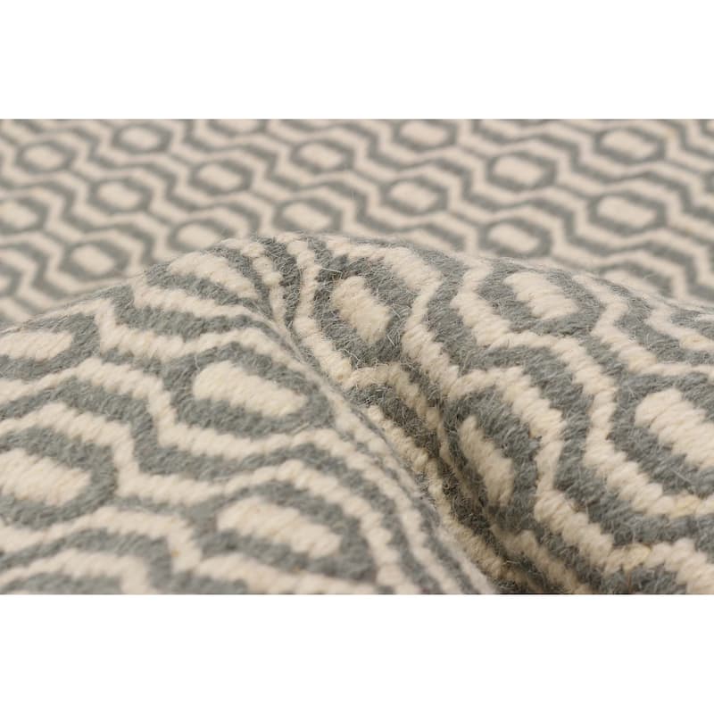 Nevada Grey Kilim 5'1" x 7'5" - 5'1 x 7'5