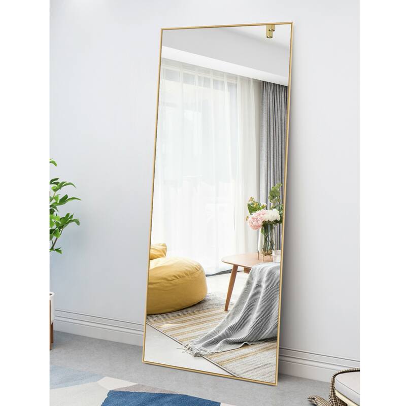 Framed Wall Mirror - 21.7" W x 0.8" D x 47.2" H