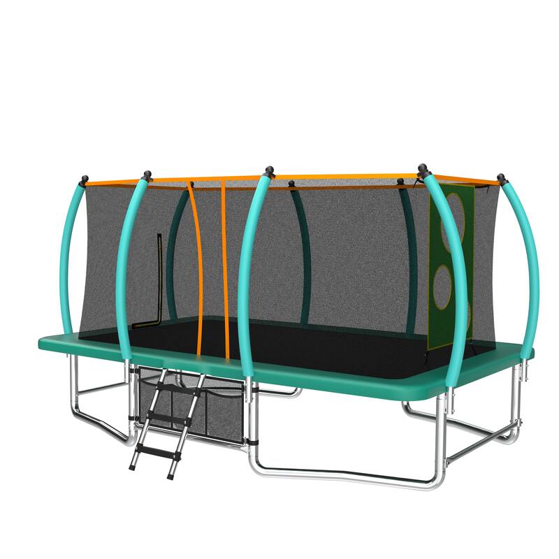 10X16FT Outdoor Square Trampolines for Kids Adults Long Rectangular Tumbling Trampoline