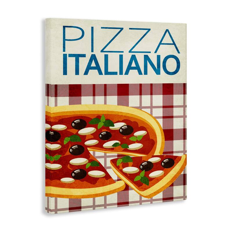 Stupell Classic Pizza Italiano Canvas Wall Art Design By Kim Allen
