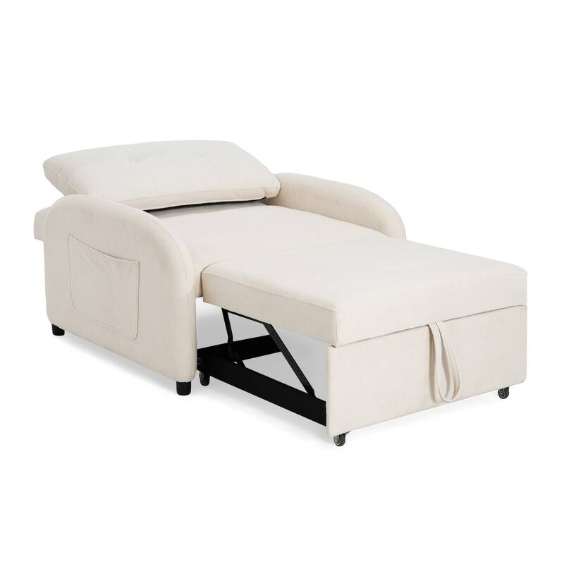 Christopher Knight Home - Morgan 3-in-1 Convertible Sleeper Sofa Bed with Pillow & Pocket, Loveseat Sleeper Chair