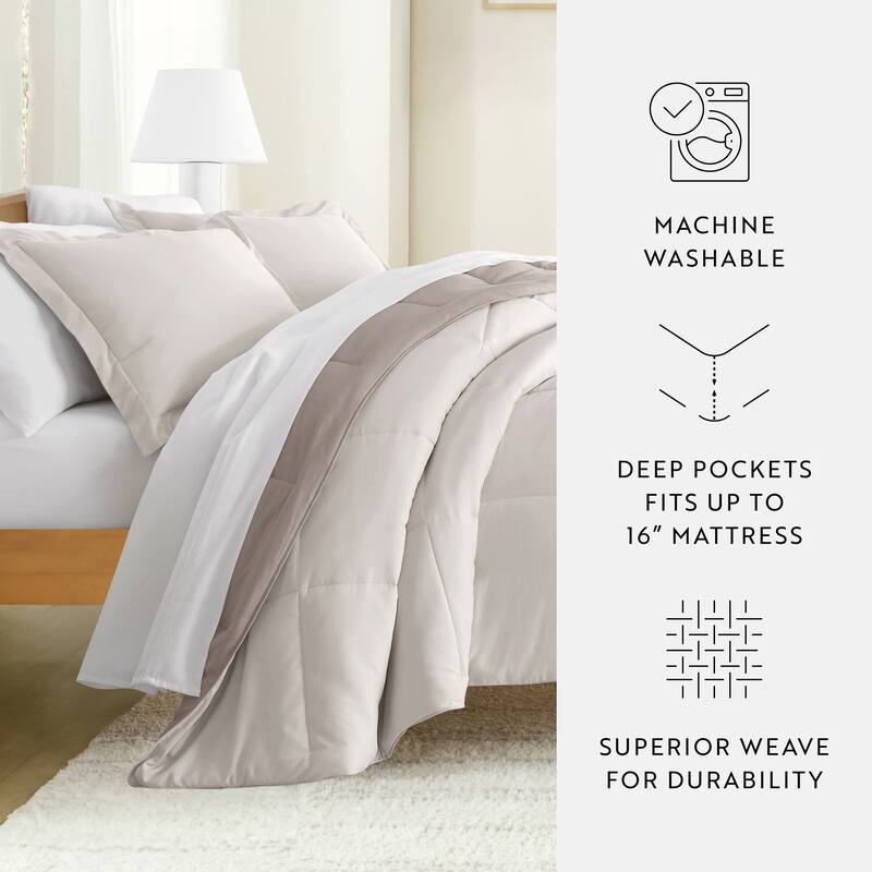 Simply Essential Dorm In A Bag Comforter, Sheet Set and Mattress Pad