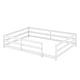 preview thumbnail 22 of 70, Full Size Montessori Floor Bed with Safety Fence, Solid Pine Wood Frame, Kids Low-Profile Bed for Boys and Girls, Easy Assembly