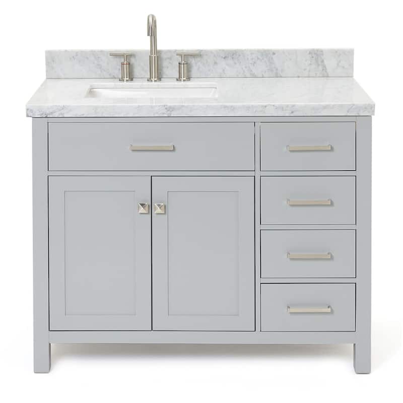 Ariel H043SLCWRVO Bristol 43" Free Standing Single Rectangular Basin - Grey - Ash Finish