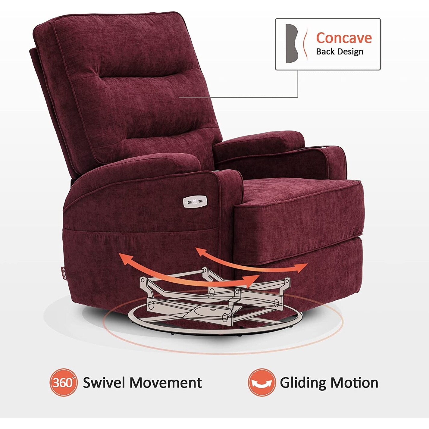 Electric hot sale glider recliner