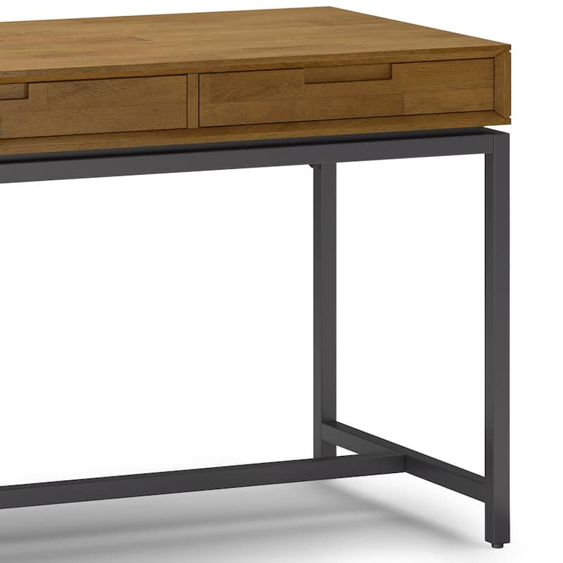 WYNDENHALL Devlin SOLID WOOD Industrial 72 inch Wide Wide Desk
