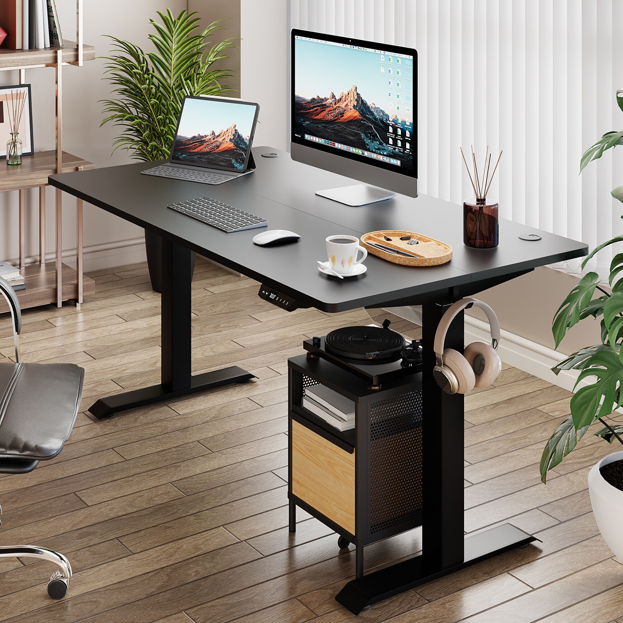 Overstock sit stand desk cheap