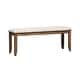 preview thumbnail 2 of 4, Santa Rosa Antique Honey Upholstered Dining Bench