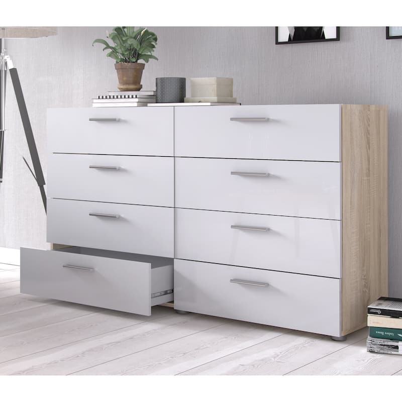 Porch & Den Angus Space-saving 8-Drawer Double Dresser