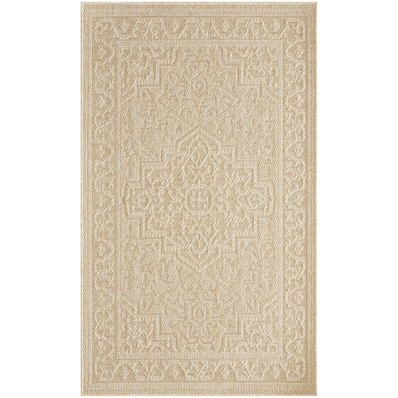 Nourison Tulum Indoor/Outdoor Persian Area Rug - 2' x 3' - Cream