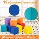 preview thumbnail 6 of 7, Gymax 12 PCS Foam Building Blocks 55'' x 55'' Colorful Climbing Foam