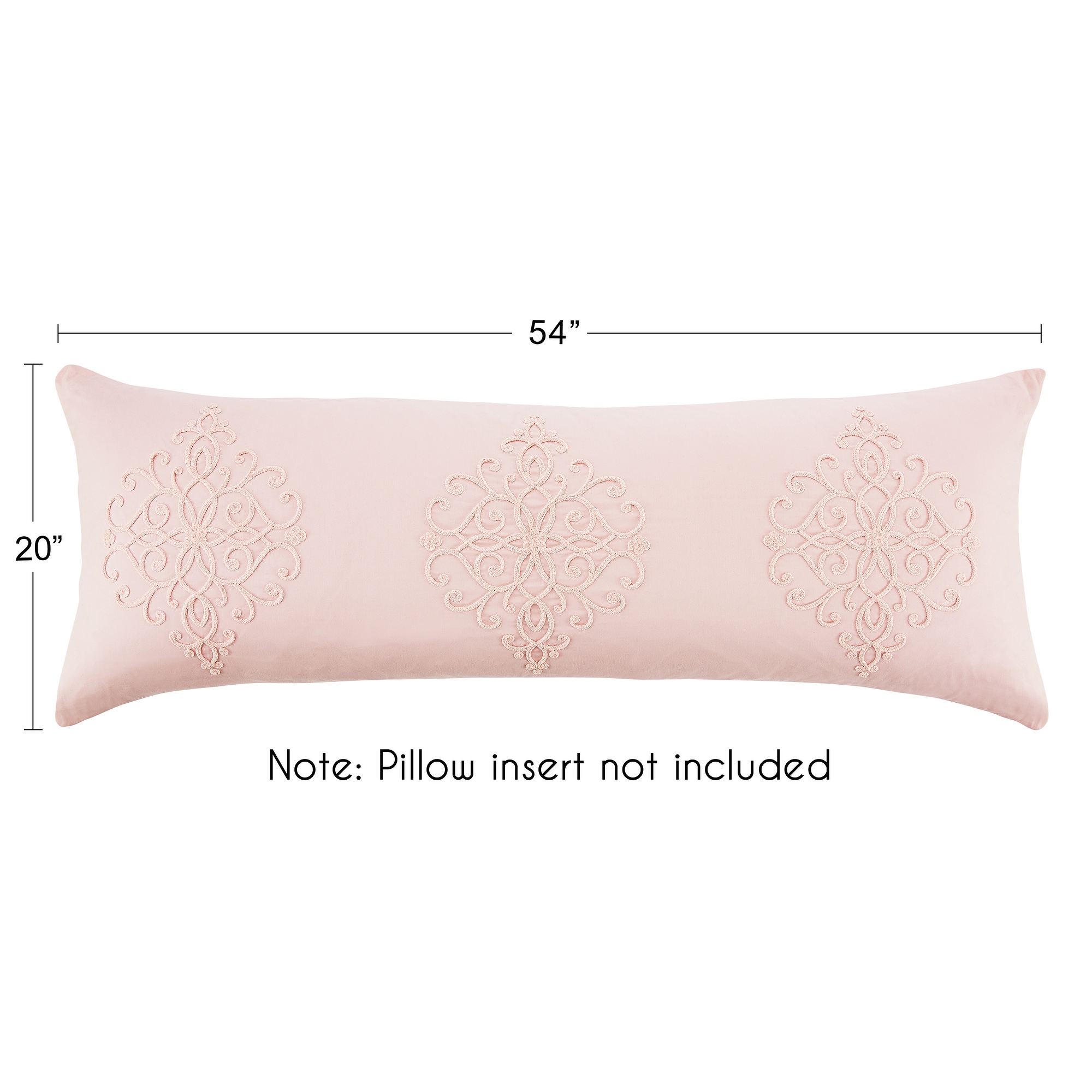 Blush pink body pillow cover best sale