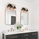 preview thumbnail 2 of 19, 1/2/3/4-Light Modern Black Gold Bathroom Vanity Lights Linear Metal Wall Sconces for Powder Room