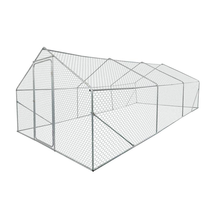 Outdoor chicken coop metal big space 20*10*6FT 3 Unit for Outdoor Farm Use