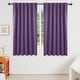 preview thumbnail 50 of 80, Deconovo Thermal Insulated 45-inch Curtain (2 Panel) - 52 x 45 Purple Grape
