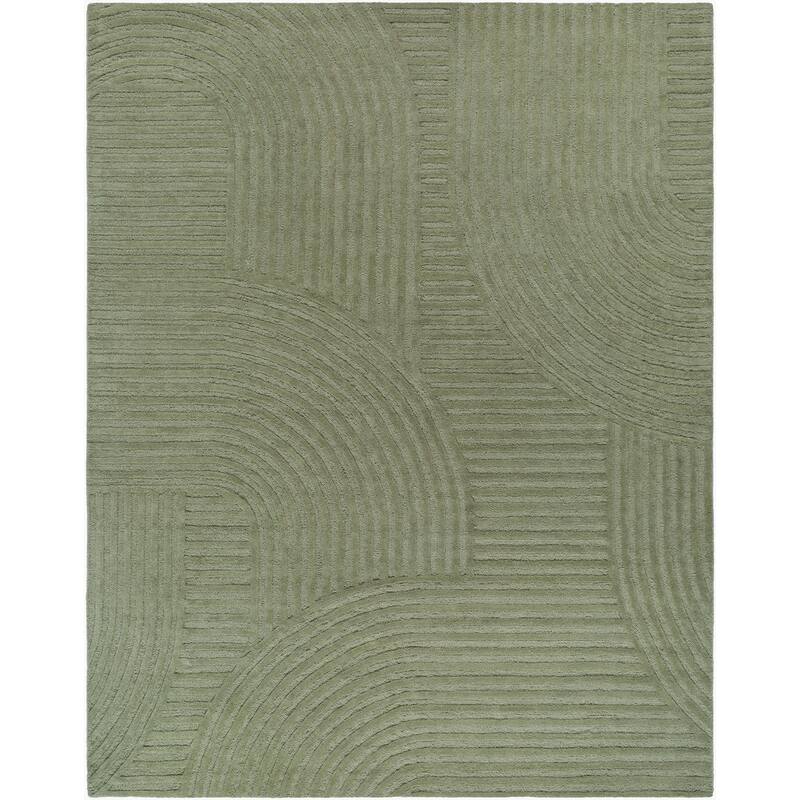 Livabliss Transitional Brook Graphic Area Rug - 8' x 10' - Olive