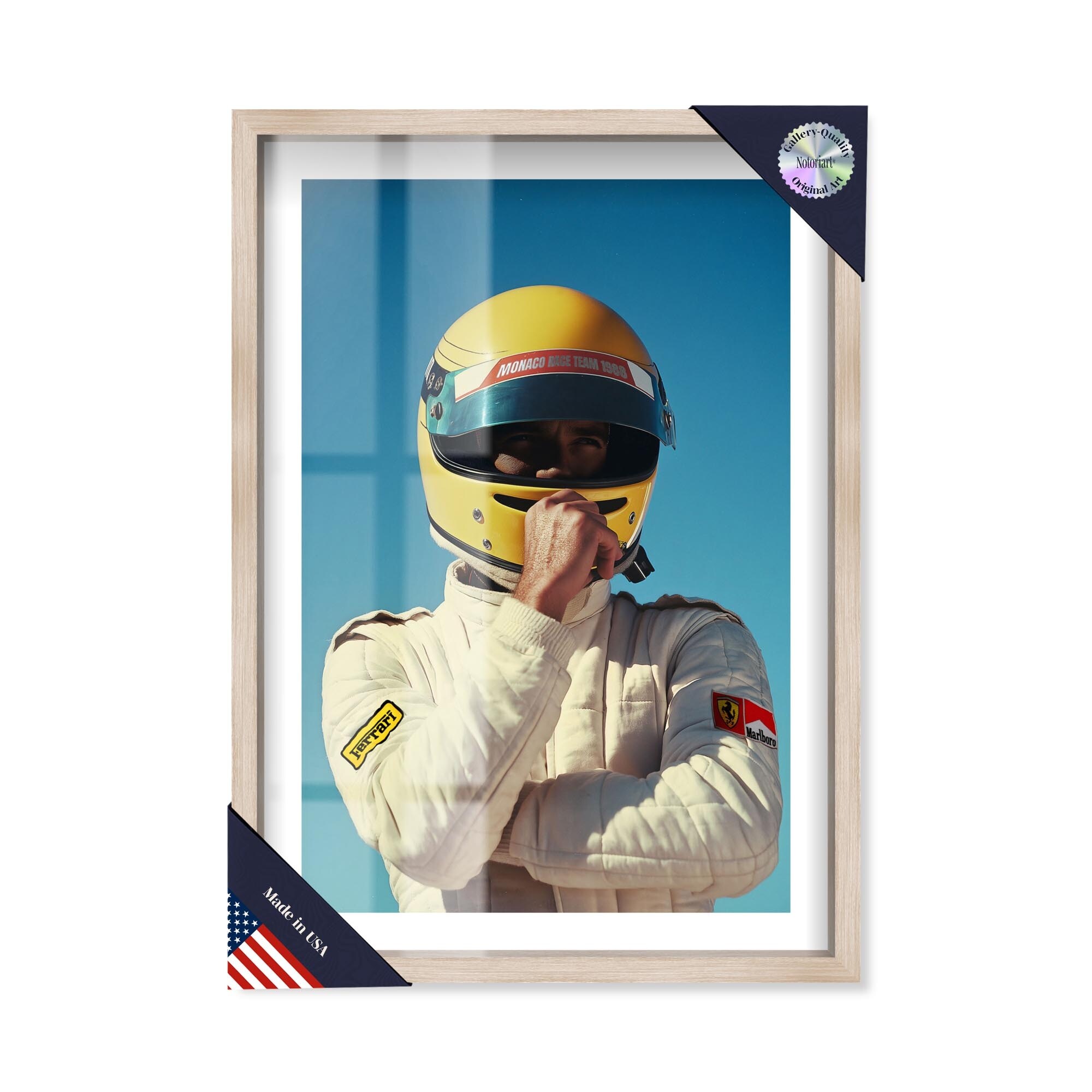 88 Rider Shadowbox Sports Print by Notoriart