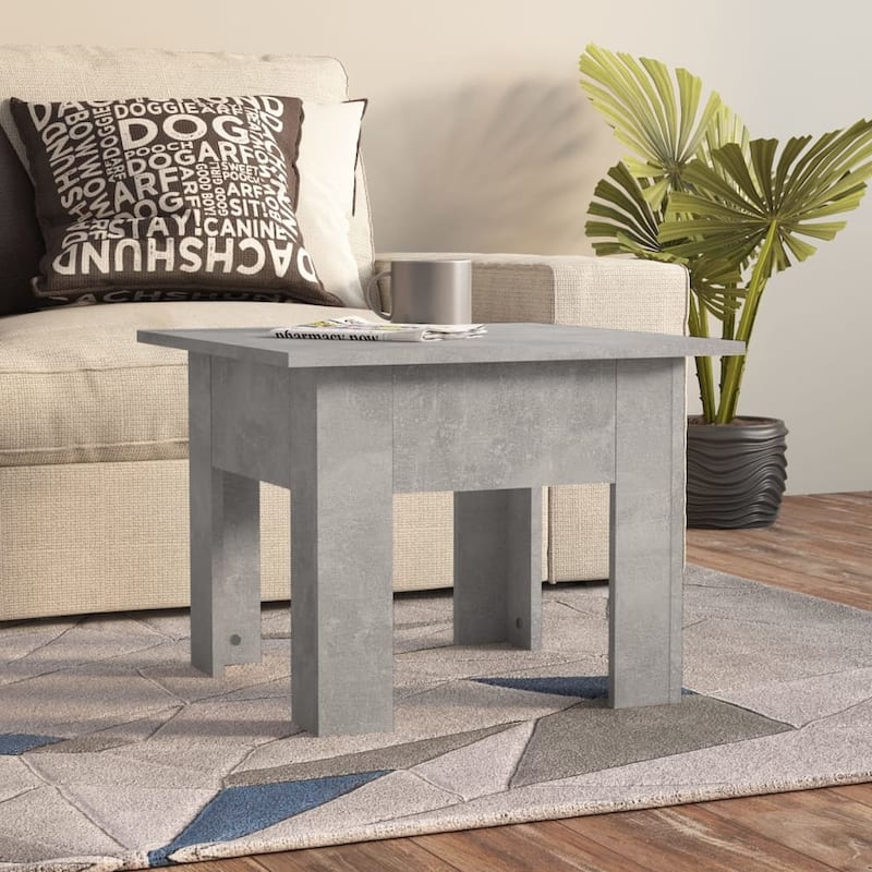 vidaXL Coffee Table End Table Sofa Table Living Room Furniture Engineered Wood - Concrete gray