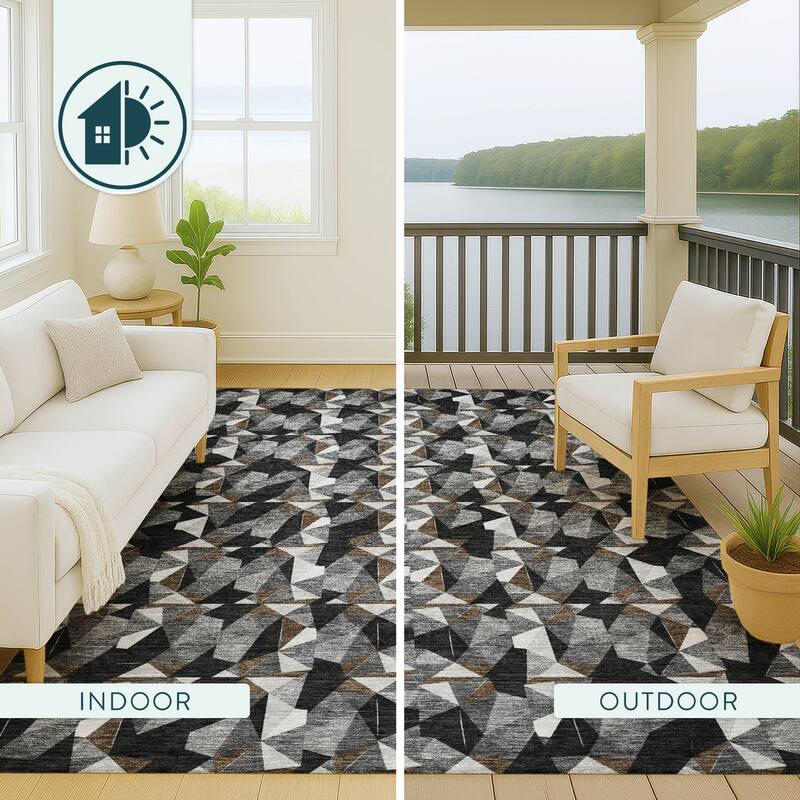 Machine Washable Indoor/ Outdoor Chic Hooper Chantille Rug