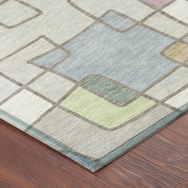 Machine Washable Indoor/ Outdoor Contemporary Prenner Chantille Rug