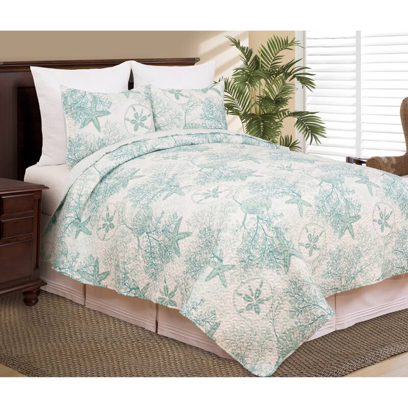 Ocean Treasures Quilt Set - Reversible and Machine Washable