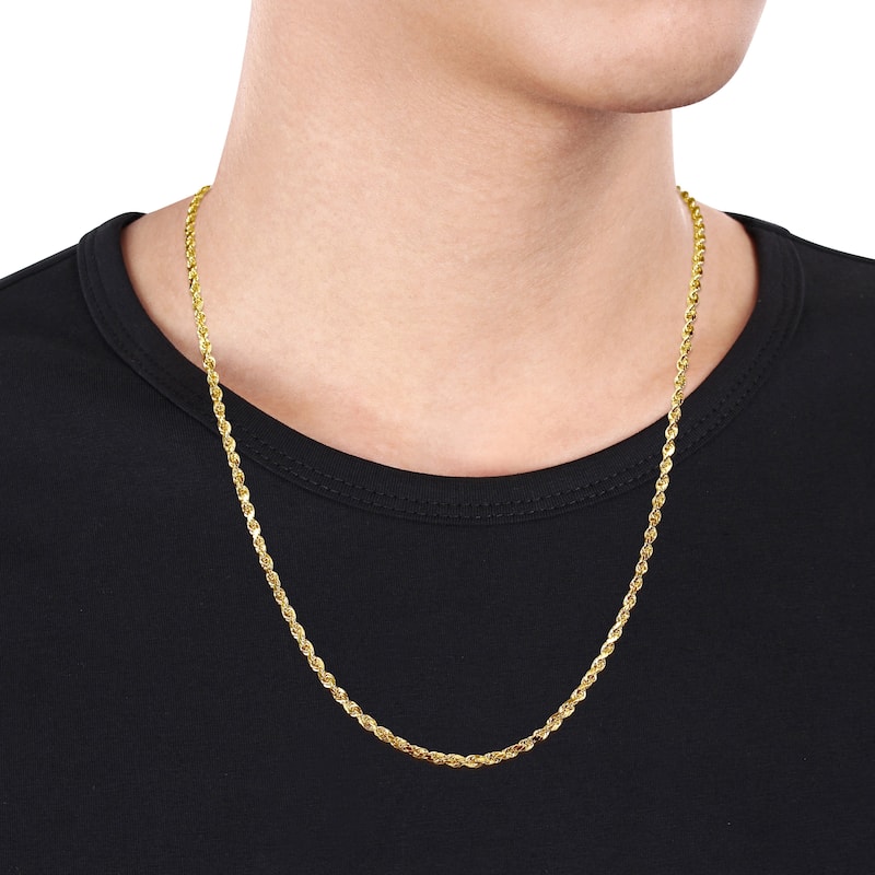 Miadora 10k Yellow Gold 22 Inch Twist Rope Chain Necklace