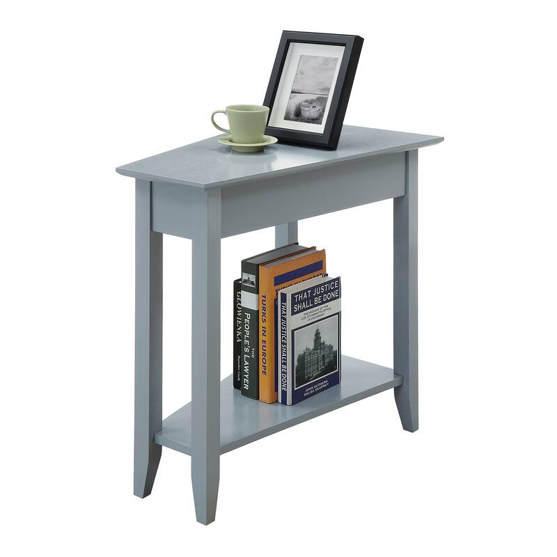 Convenience Concepts American Heritage Wedge End Table with Shelf