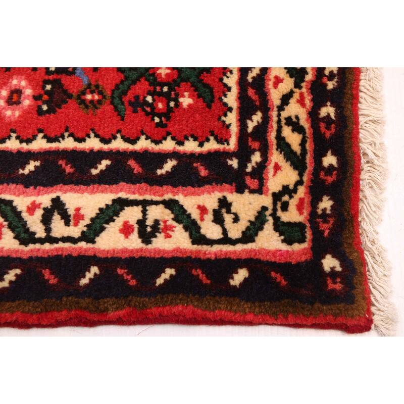 ECARPETGALLERY Hand-knotted Andelz Red Wool Rug - 2'8 x 9'0