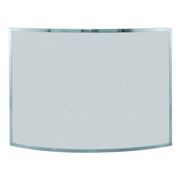 Shop Uniflame S 1613 31 High Single Panel Curved Pewter Screen