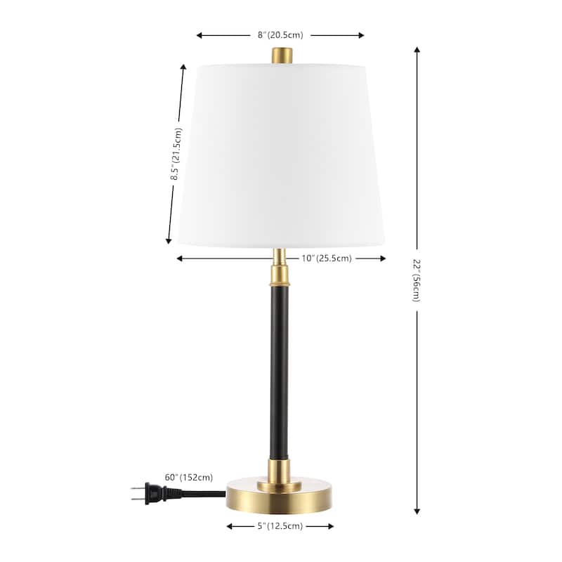 SAFAVIEH Lighting Nilla 22 Inch Table Lamp - 10" x 10" x 22" - 10Wx10Dx22H