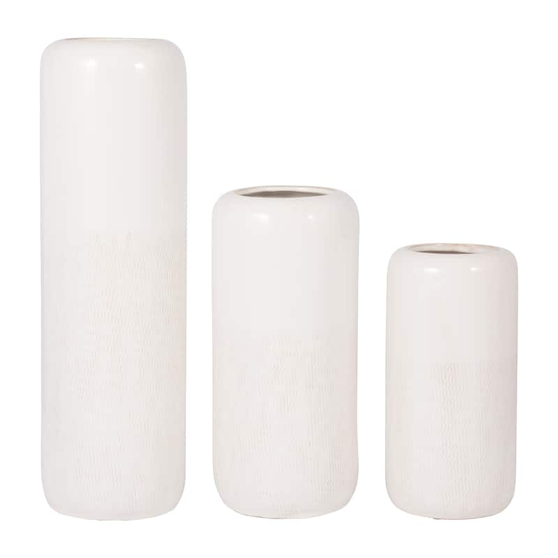 Sagebrook Home Neutral Ceramic Vase