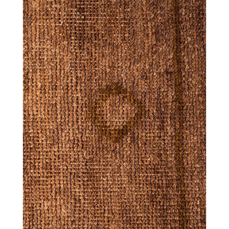 Modern One-of-a-Kind Handmade Area Rug - Beige, 6' 0" x 8' 10" - 6' 0" x 8' 10"
