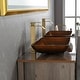 preview thumbnail 5 of 5, Glass Vessel Bathroom Sink Set with Faucet and Pop Up Drain