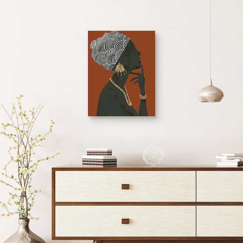 Graceful Majesty Spice I by Emily Adams Canvas Art Print