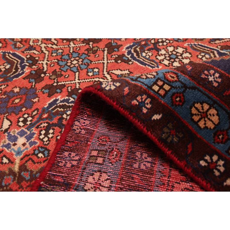 ECARPETGALLERY Hand-knotted Andelz Red Wool Rug - 3'6 x 9'5