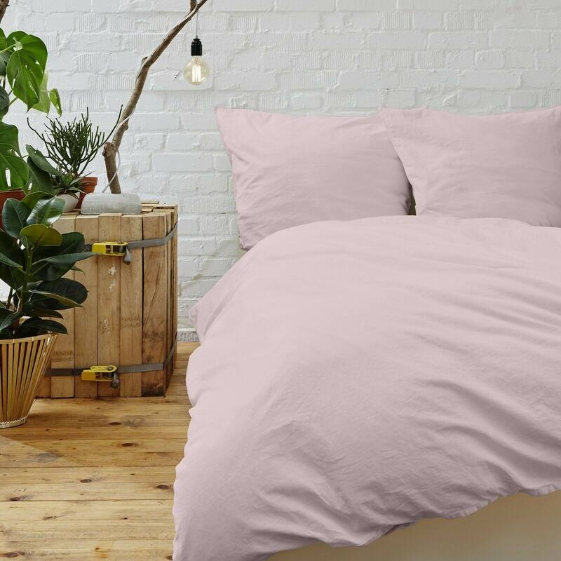 Porch & Den Brockman Soft Microfiber 3-piece Duvet Cover Set - King - Cal King - Rose Pink