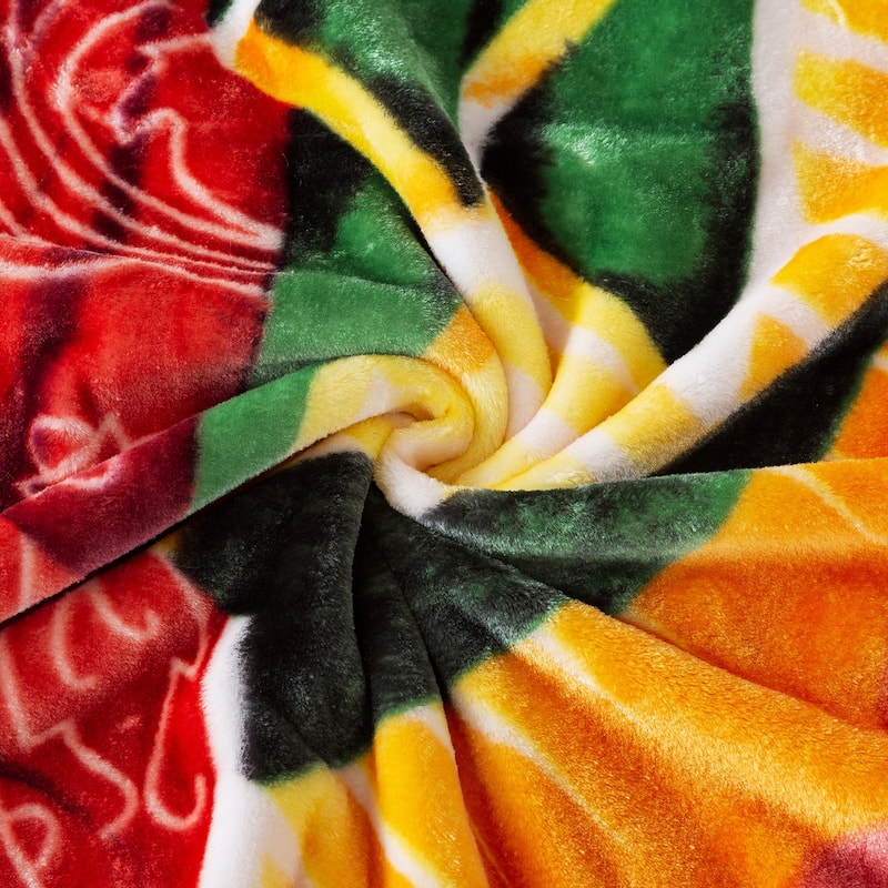 Printed Rachel Plush Blanket 75"x91"