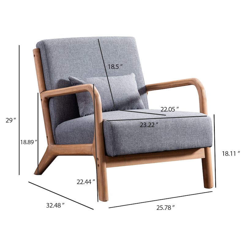 Aston Modern Solid wood Accent Chair for Living Room