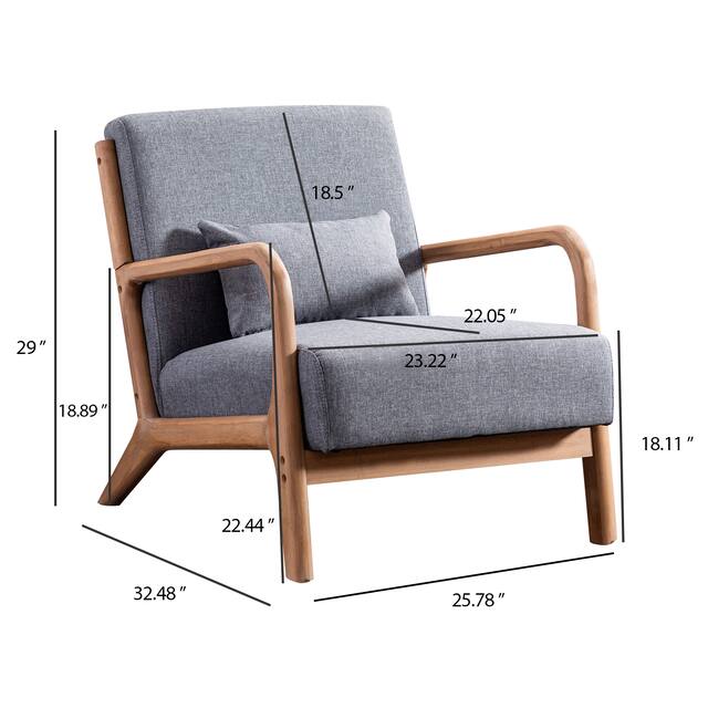 Aston Modern Solid wood Accent Chair
