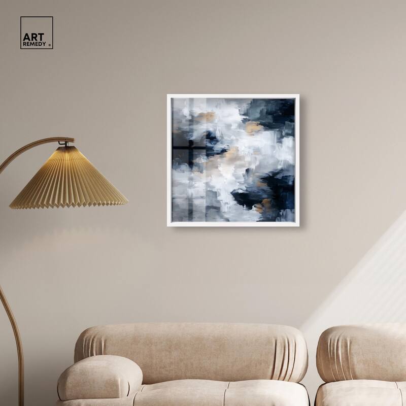 Midnight and Ivory II Shadowbox by Art Remedy