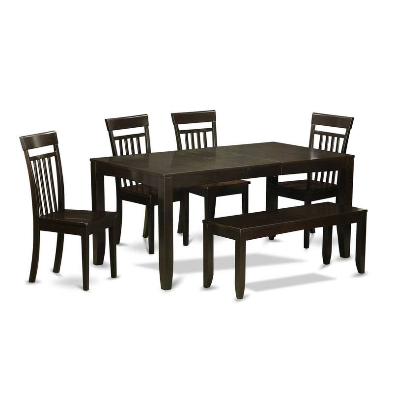 Art Deco Dining Set - 9 Piece Kitchen Table & Chair Set - 40x78 Inch Rectangle Table