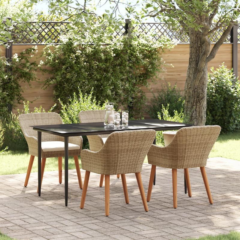 Modern Dining Table for Home Use - Beige 63.0 x 31.5 x 29.1 round table legs 4chair