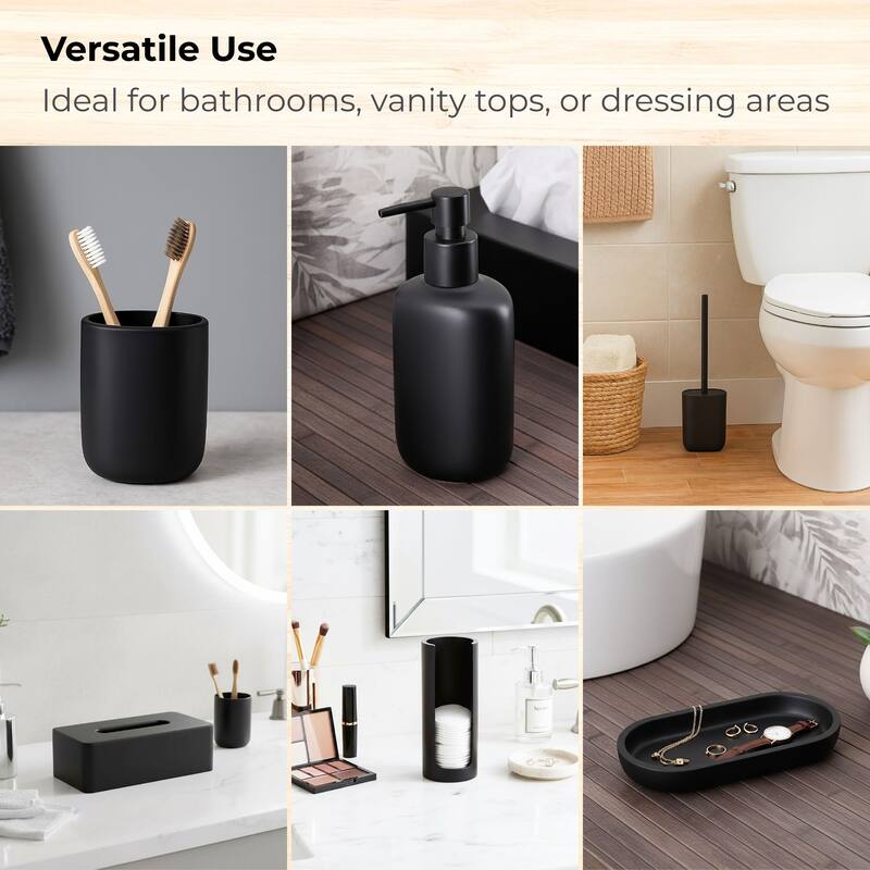 6-Piece Minimalist Bathroom Accessory Set