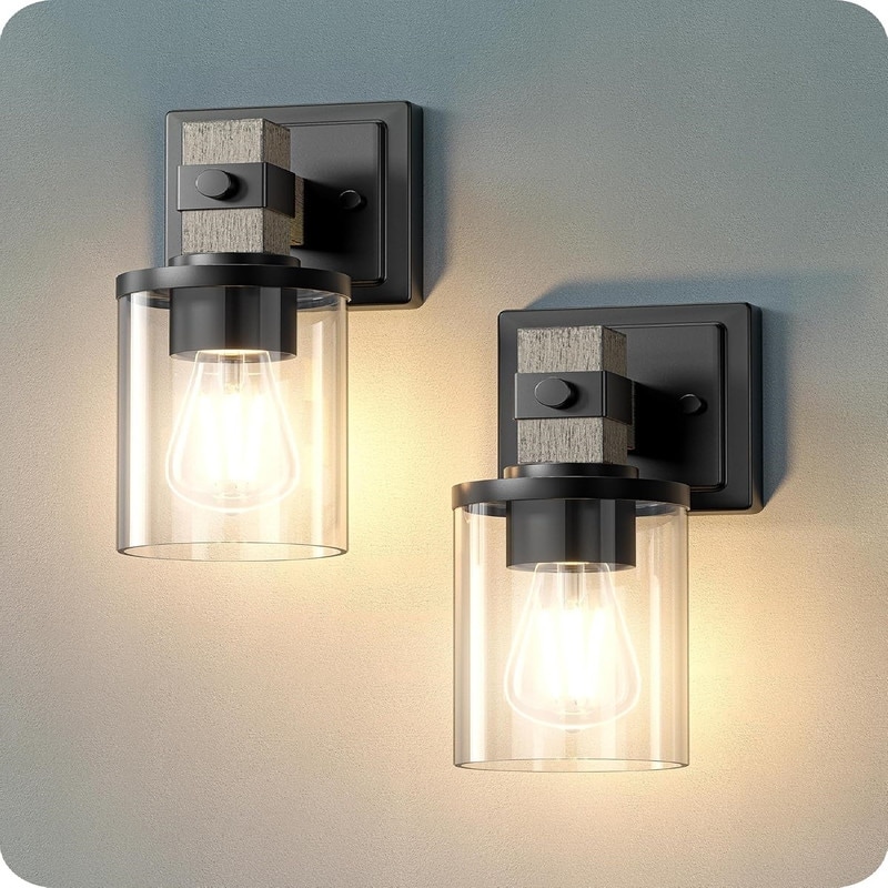 Set of 2 Farmhouse Vanity Lights Fixtures for Bathroom