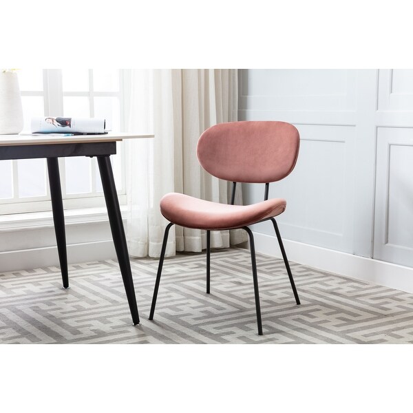 Iron leg dining chair top
