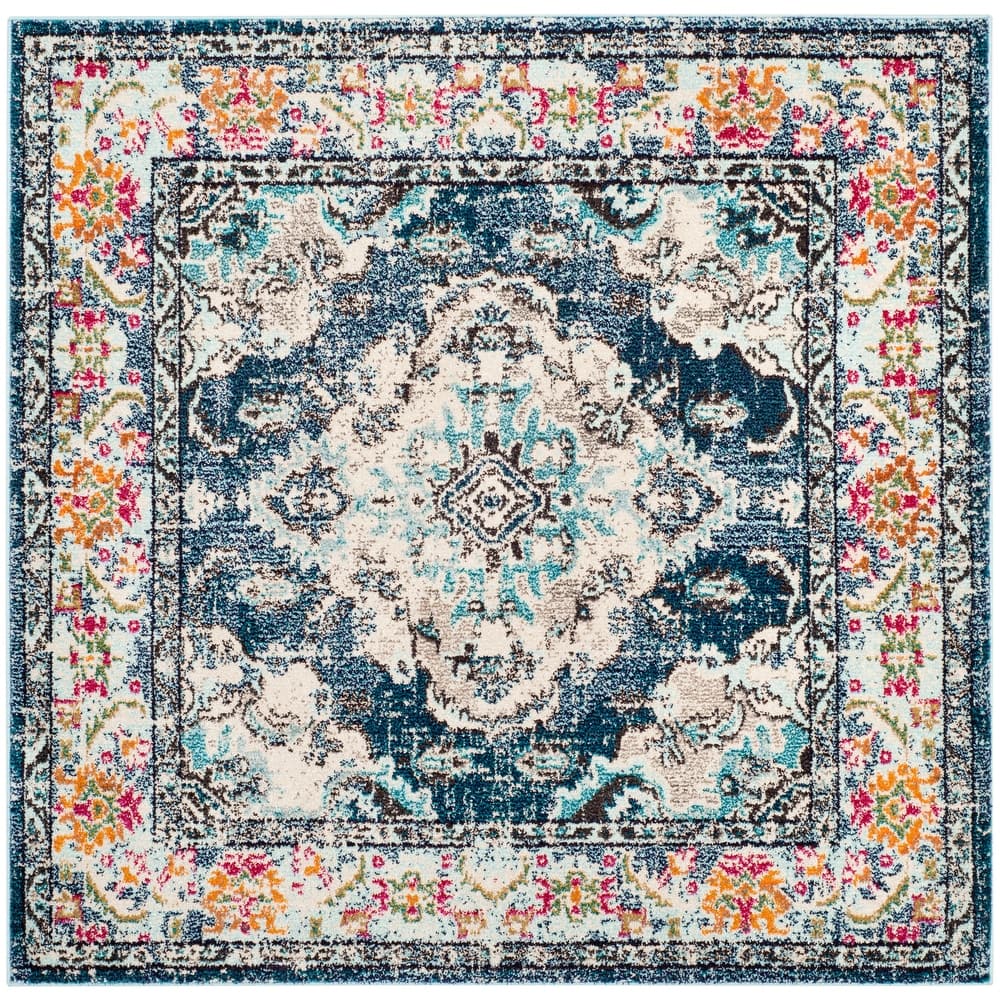 SAFAVIEH Monaco Oceane Boho Medallion Distressed Area Rug
